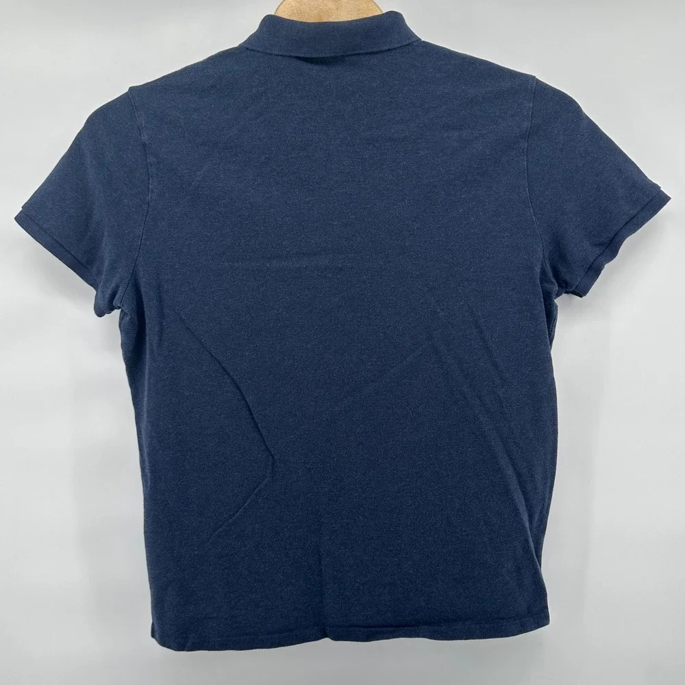 Polo Ralph Lauren Navy Blue XXL Mens Custom‎ Slim Fit Polo Shirt, Red Pony